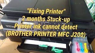 How to Fix Printer Inkcannot detect Brother MFC-J200