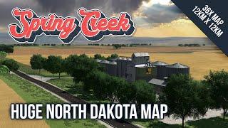 Spring Creek North Dakota - HUGE 12km x 12km map - Farming Simulator 22