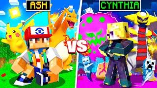 ASH KETCHUM Vs CYNTHIA in Minecraft PIXELMON