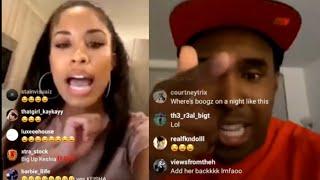 Top5 live ft Keshia Chante HEATED IG LIVE Toronto rapper & ET Canada Presenter go at it