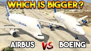 AIRBUS BELUGA VS BOEING DREAMLIFTER IN GTA 5 WHICH IS BIGGER?