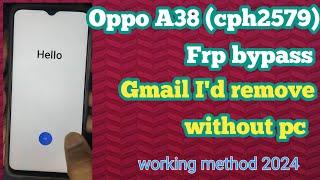 oppo a38 cph2579 frp bypass  oppo a38 gmail account remove without pc  oppo frp bypass 