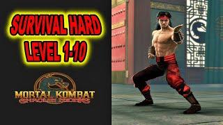 Liu Kang Survival Mode Difficulty Hard - Mortal Kombat Shaolin Monks Survival Mode