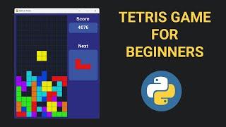 Creating Tetris in Python with pygame - Beginner Tutorial OOP