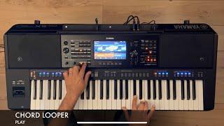 Yamaha PSR SX 720 - Live Performance - Chord Looper Arpeggiator Filter Retrigger and Live Control