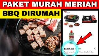 REVIEW ALAT BBQ UNTUK DIRUMAH - PAKET LENGKAP MURAH MERIAH