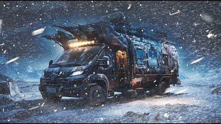 Surviving my 2nd Winter of Extreme Van Life Blizzard Snow Storm Camping & Freezing Cold #vanlife