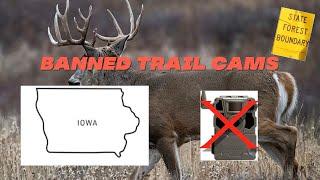 Iowa bans trail cams on public land  did this happen ? #deerhunting