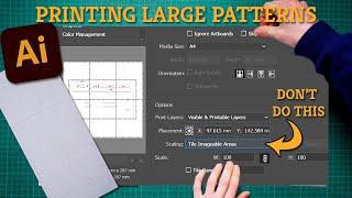 Printing Large Patterns Made Easy  Adobe Illustrator