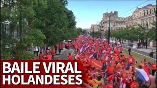 El baile de la afición holandesa que se volverá tendencia en próximos torneos  Diario AS