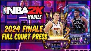 FINALE FULL COURT PRESS PACK OPENING  NBA 2K Mobile S6 Full Court Press Greek Freak