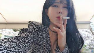 Cute girl smoking 24