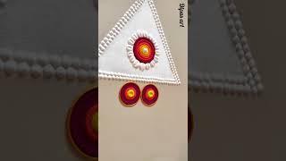 Easy and unique rangoli design #shorts #shortvideo #short #rangoli #rangolishorts