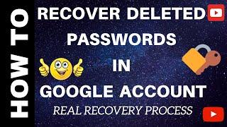 How to recover deleted Passwords history and Bookmarks from Google Chrome  COMPLETE REAL RECOVERY