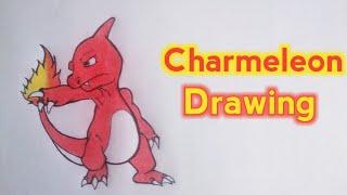 Charmeleon Drawing  How To Draw Charmeleon  Drawing Of Charmeleon  Jayed Arts