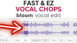 VOCAL CHOPS FAST & EZ - Bloom Vocal Edit VST AU AAX Standalone 250 Vocal Chop Presets