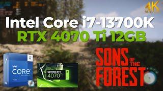 Intel Core i7-13700K \ NVIDIA RTX 4070 Ti - Sons of the Forest @4K maxed out settings