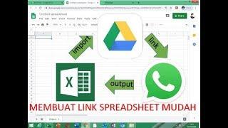 Cara membuat link spreadsheet excel online