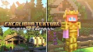 Excalibur Medieval Cottagecore Texture Pack for Minecraft PEBedrock 1.21 ‍️️౨ৎ ˖ ࣪⊹