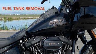 How to remove fuel tank from Harley-Davidson M8 softail Motorcycles