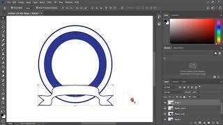 How to Make Education Logo  How to Create School Logo with Photoshop