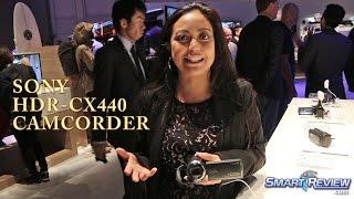 CES 2015  Sony Handycam HDR-CX440 HD Camcorder  WiFi  CX440B  SmartReview.com