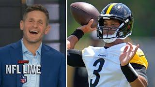 NFL LIVE  Dan Orlovsky claims Russell Wilsons talent can make the Steelers a Super Bowl contender