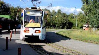 Трамваи 71-619 на конечной станции Пермь-2