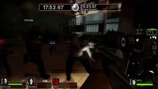 Left 4 Dead 2 Dead Center - Atrium Survival 3022.70 3 Players - Supreme Survivalist Achievement