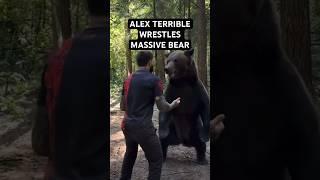 Alex Terrible Wrestles Giant Bear #heavy #heavymetal #metalmusic #slaughtertoprevail #metal