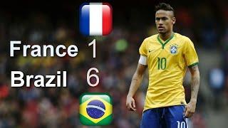 Neymar Is Magical France vs Brazil 1-6 Full Review