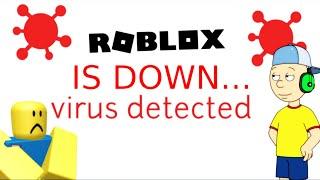 Caillou spreads an illegal virus Into Robloxgets IP banned from roblox Grounded