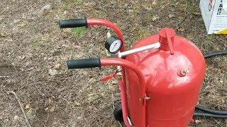 Harbor freight 40 pound sandblaster review Is it worth the $$