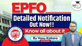 EPFO Detailed Notification out Now  Know all about it  StudyIQ IAS