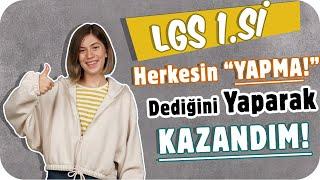 2021 LGS 1.si Ada Coşkun  Kimsenin Kullanmadığı Çalışma Tekniği Günde Kaç Soru Çözdü