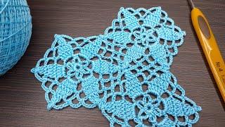 Простой МОТИВ вязание крючком для новичков мастер-класс How to Crochet for Beginners