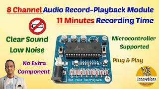 APR33A3 - 8 Channel Individual AudioVoice Recording & Playback Module  11 Minutes Recording Time