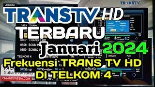 FREKUENSI TRANSTV HD TERBARU 2024 DI TELKOM 4