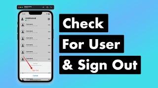 SwiftUI Firebase Chat 07 Sign Out of Firebase