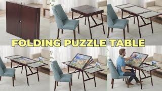 Folding Puzzle Table For Adults Adjustable