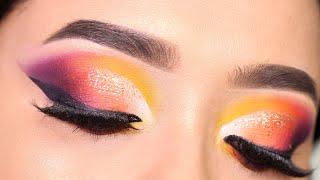 BRIDAL Eyeshadow Look  Step by Step Colourful Eye Makeup  Shilpa