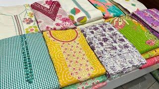  NEVER SEEN BEFORE  CHIKANKARI COTTON SUITS  AHMEDABAD COTTON SUITS WHOLESALE MARKET  COTTON