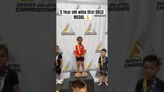 5 year old wins 1st GOLD MEDAL  #jiujitsu #mma #ufc #wrestling #athlete #fatherdaughter