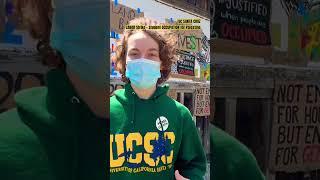 UC SANTA CRUZ student protest denounces claims of antisemitism by Chancellor & media