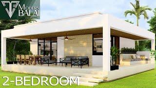 Simple House Design 2-Bedroom Small Farmhouse Idea  110 sqm.