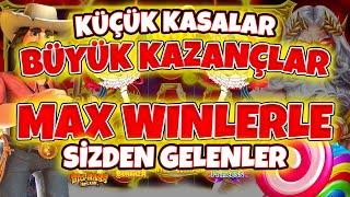 Slot Oyunları  Sizden Gelenler  Küçük Kasalardan Büyük Kazançlar  Rekor Kazançlarla  MAX WİNLER