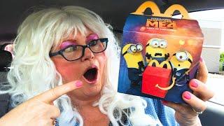 McDonalds Despicable Me 4 Happy Meal 5 Dollar Value Meal Food Review Funny Granny McDonalds
