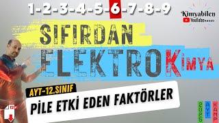 PİL POTANSİYELİNİ ETKİLEYEN FAKTÖRLER -  KİMYA VE ELEKTRİK - 12 KİMYA - AYT KİMYA