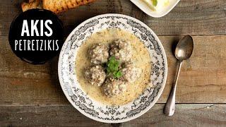 Greek Meatball Soup – Yuvarlakia  Akis Petretzikis