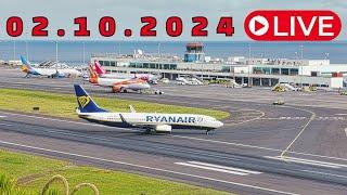 LIVE ACTION From Madeira Island Airport 02.10.2024